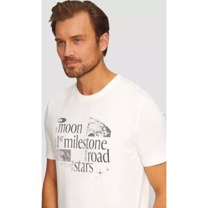 S. Oliver 白 t-paita harmaalla printillä