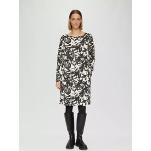 S. Oliver Mustvalge kukallinen scuba mekko