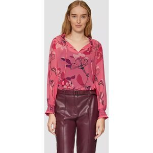 S. Oliver малина kukkasin kuvioitu kreppisifonkipaita