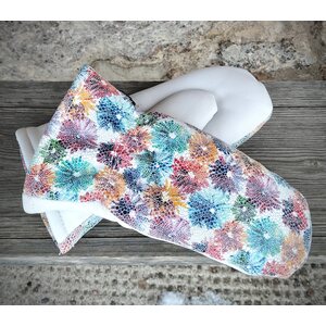 Värikkäät kukka nahkarukkaset