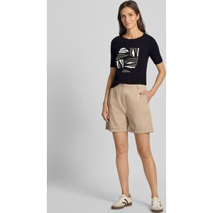 S. Oliver naisten musta slimmattu t-paita