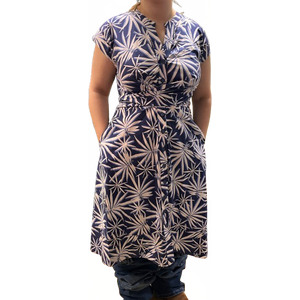 Eleria Cortes Red patterned cotton dress