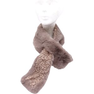 Pehmeä tekoturkis/teddykarvahuivi