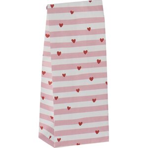 Ib Laursen raidallinen sydän lahjapussi, pieni