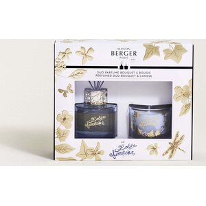 Maison Berger Lolita Lempicka huonetuoksu ja tuoksukynttilä lahjapakkaus, sininen