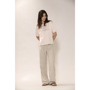 Blue pellavanväriset pellava-puuvillahousut Luca