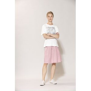 Blue roosanvärinen hame Anemone, pellava