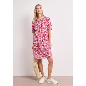 Street One lyhythihainen pinkki kukallinen mekko