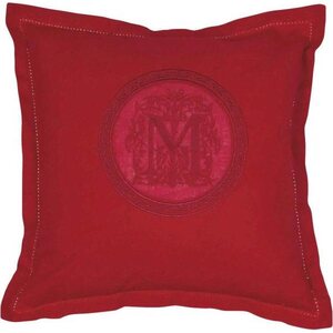 Fondaco punainen monogrammi tyynynpäällinen Molly