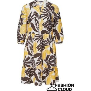S. Oliver brown yellow kuosimekko