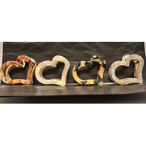 Sydämenmallinen hiusklipsi, 4*4 cm