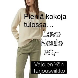 S. Oliver beige naisten neulepusero LOVE tekstillä