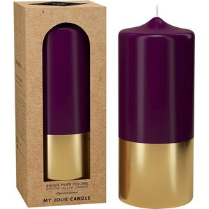 My Jolie Candle pöytäkynttilä munakoiso/kulta, 6*15 cm