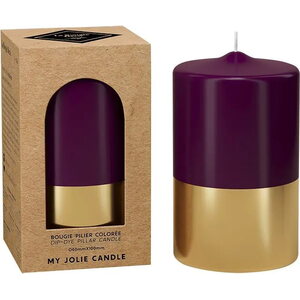My Jolie Candle pilarikynttilä kulta ja munakoiso, 6 * 10 cm