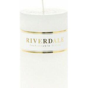 Riverdale Valkoinen tuoksuton pilarikynttilä