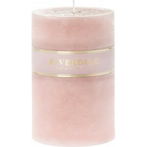 Riverdale Vaaleanpunainen paksu tuoksuton kynttilä