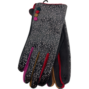 Finger gloves hopeakuviolla