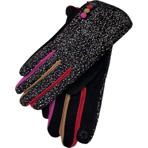 Finger gloves hopeakuviolla