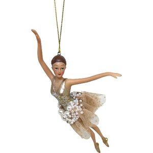 Shishi set of three glass train ornaments
