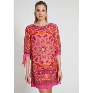 Ana Alcazar rosa patterned silke dress/tunic
