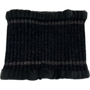 Neulottu kauluri fleece vuorella