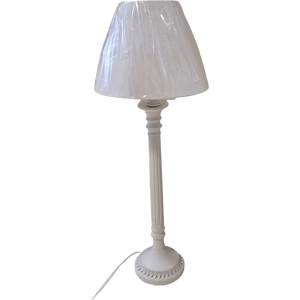 Cote Table valkoinen koristeellinen pöytälämpun jalka