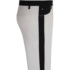 Zhenzi hiekanväriset pantalons mustalla raidalla