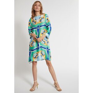 Ana Alcazar green dress with long sleeves