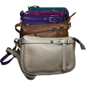 Cross body nahkainen pikkulaukku