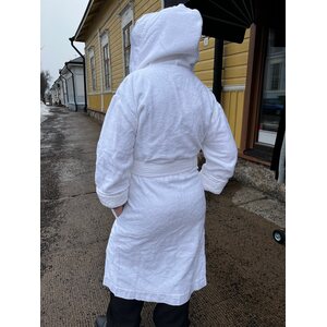 Arte Pura 白 kylpytakki froteeta ja pellavaa