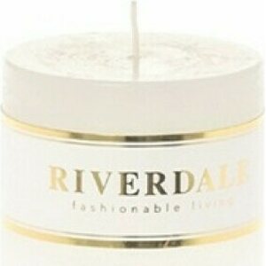 Riverdale valkoinen tuoksuton kynttilä, 7 * 7 cm