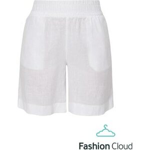 S. Oliver valkoiset pellavaiset shortsit
