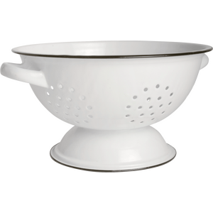 Ib Laursen weiß enamel colander