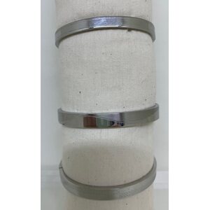 Naisten hopeanvärinen metallinen rannekoru