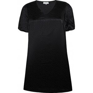 Zhenzi čierna leopardikuvioinen Rosalie mekko