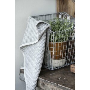 Ib Laursen グレー vohvelipyyhe 50 * 70 cm