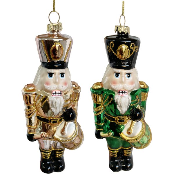 Shishi szett of three üveg nutcracker ornaments
