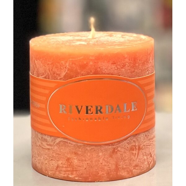 Riverdale oranžová tuoksukynttilä, 7*7,5 cm