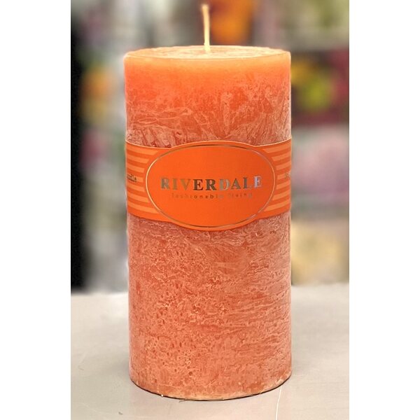 Riverdale oranssi tuoksukynttilä, 7,5 * 15 cm