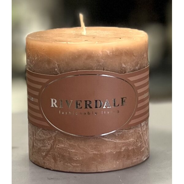 Riverdale Vaaleanruskea tuoksukynttilä, 7,5 * 7 cm