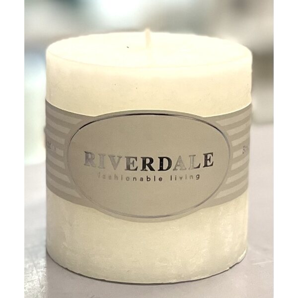 Riverdale hvit tuoksukynttilä, 7 * 7 cm