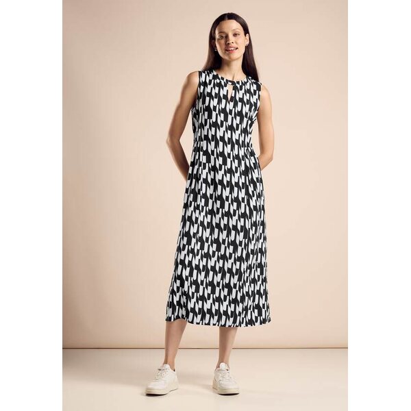 Street One Black & White hihaton midi mekko