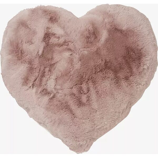 Skinnwille roosanvärinen měkký Heart tyyny Fluffy