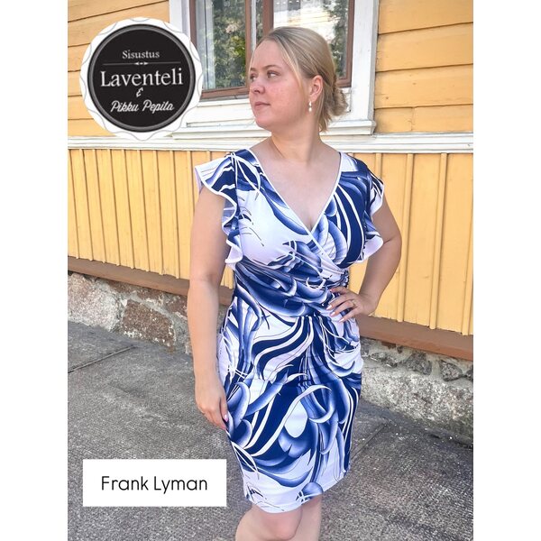 Frank Lyman sinivalkoinen juhlamekko