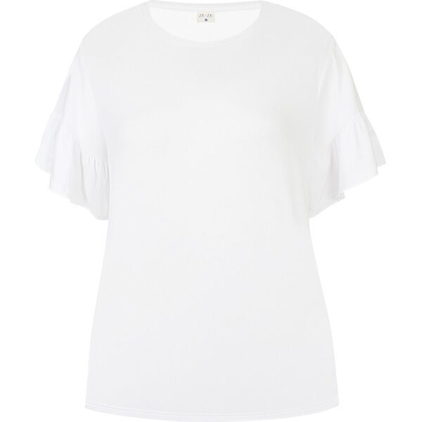Ze-Ze White sleeveless lace top