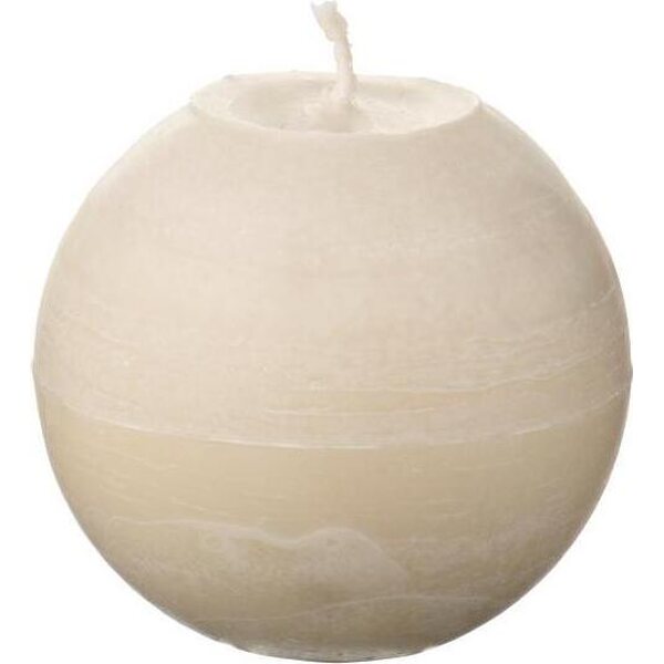 Ib Laursen rustiikkinen Round Tan-Off White Candle, cm