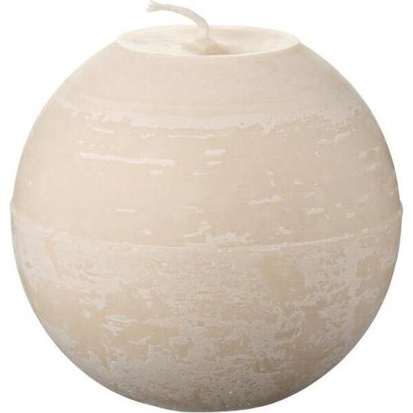 Ib Laursen rustiikkinen redondo Blanco natural Candle, 10 cm