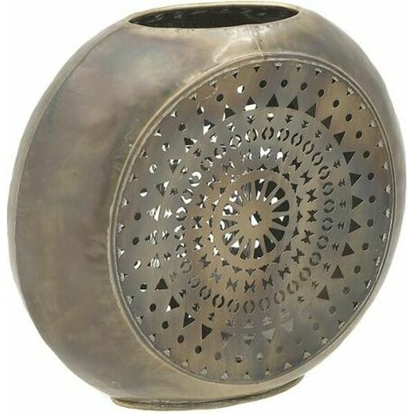 Inart metallinen pyöreä antiikkilyhty 30 cm