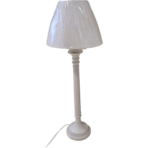Cote Table valkoinen koristeellinen pöytälämpun jalka