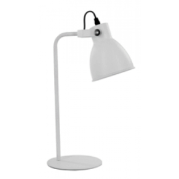 Cote Table Matte white lamp with metal legs